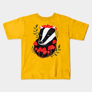 Beret Badger Kids T-Shirt